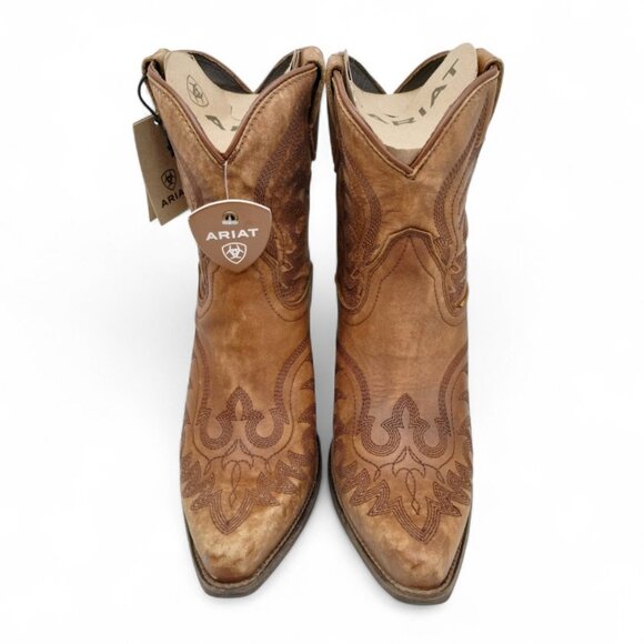 Ariat Chandler Women's Size 9C W Naturally Distressed Brown Leather Western Boot - Picture 11 of 16